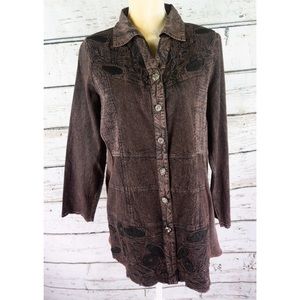 NWT’s, Parsley & Sage Burgundy Button Down Blouse